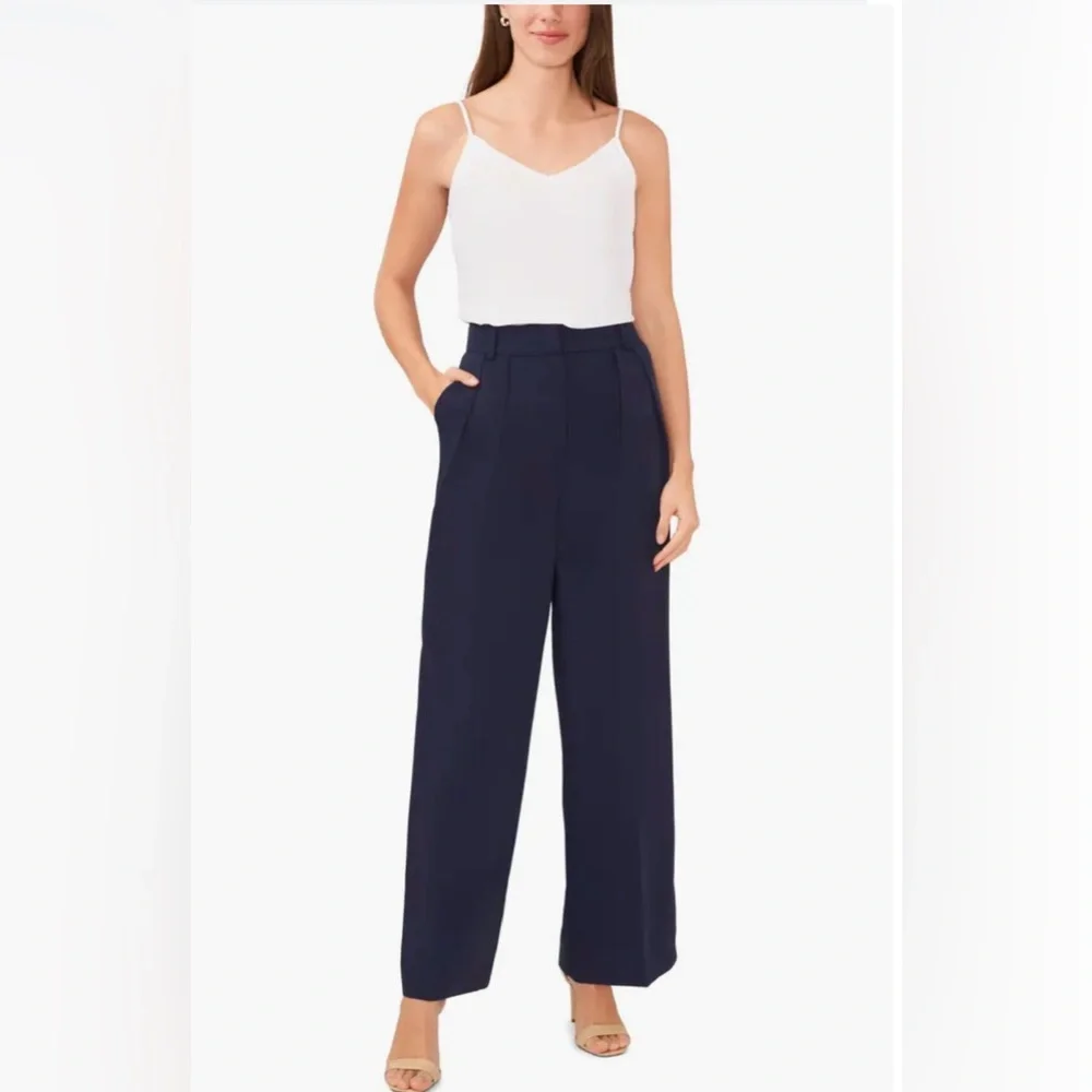Halogen Pleated Boyfriend Pants NWOT - Picture 1 of 8